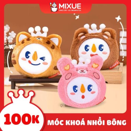 Móc khóa nhồi bông hình mixue
