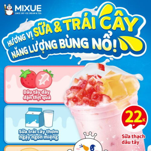 Sữa Thạch Dâu Tây